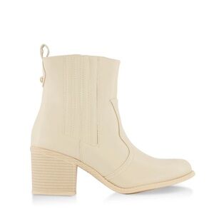 πHPπNew Glam Nude Cowboy Booties